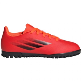 Adidas X Speedflow.4 Tf Jr FY3327 fodboldstøvler rød appelsiner og røde