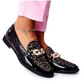Dame Brogues Maciejka lakerede loafers sort 4099B-01 / 00-1