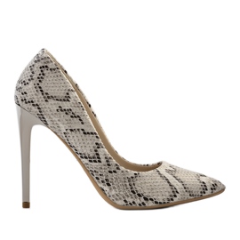 Andrews slangeskindsmotiv i beige