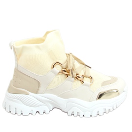 Beige 85-736 Beige strømper sportssko