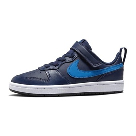 Nike Court Borough Low 2 (PSV) Jr BQ5451-403 sko marineblå lyserød