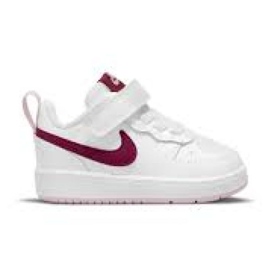 Nike Court Borough Low 2 (TDV) Jr BQ5453-120 sko hvid lyserød