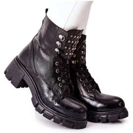 Kvindestøvler Trappers Glany Black Clethra sort