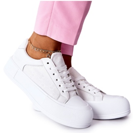 FB3 Kvinders sneakers på platformen hvid honning
