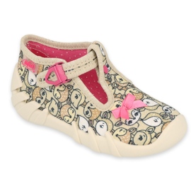 Befado børnesko 110P437 beige brun lyserød