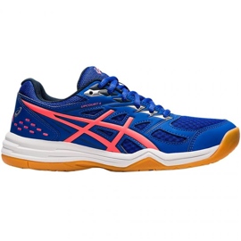 Asics Upcourt 4 W 1072A055 412 volleyballsko blå, pink blå