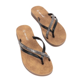 Black Beach Party flip-flops sort