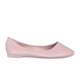 Beige ballerinaer med en mandeltå Baleria