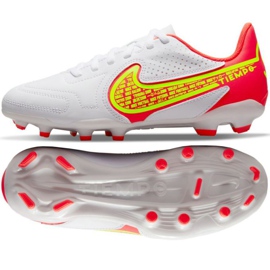 Nike Tiempo Legend 9 Club FG / MG Jr DA1331 176 fodboldsko gul, hvid, flerfarvet hvid