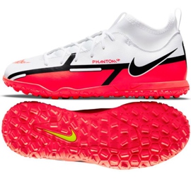 Nike Phantom GT2 Club Dynamic Fit Tf Jr DC0826 167 fodboldsko flerfarvet hvid