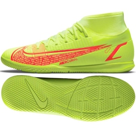 Nike Mercurial Superfly 8 Club Ic M CV0954 760 fodboldsko grøn / gul gule