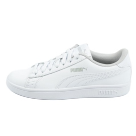 Puma Smash V2 Jr 365170 02 hvid blå