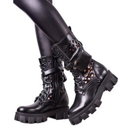 Sweet Shoes Openwork sorte arbejdere