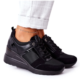 Wedge Sneakers Vinceza 10606 Sort