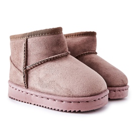 Børns varme snestøvler Dark Beige Gooby