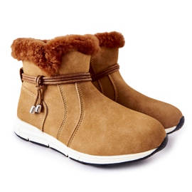 Børnesnestøvler Big Star BB374058BS Camel brun