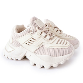 FR1 Børnesneakers Jasno Beżowe Freak Out beige