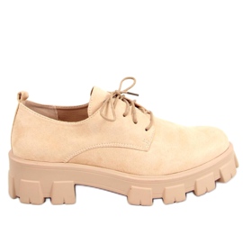 Sko med en tyk sål 8363 Beige beige