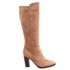 Beige høje hæle UK05P Beige