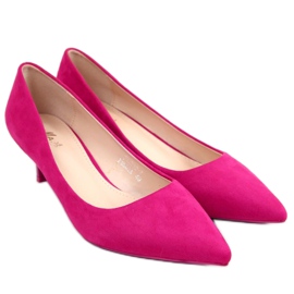Pumps på en lav hæl Ann Fushia lyserød