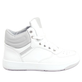 Emma WHITE / GRAY high-top sneakers hvid