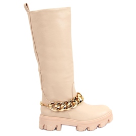 Støvler med kæde July Beige