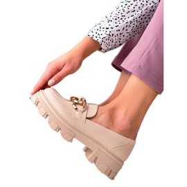 Sweet Shoes Elegante sko på platformen beige