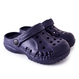 Flameshoes Børnehjemmesko Tøfler Marineblå Crocs marine blå