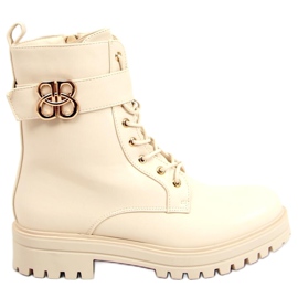 Militærstøvler Vicky Beige