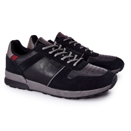 Sportssko til mænd Memory Foam Big Star Black II174084 sort