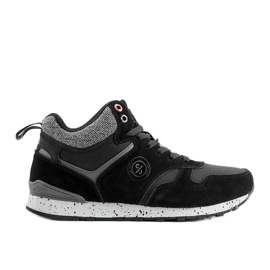 Mænds sorte sneakers Cross Jeans Merle grå