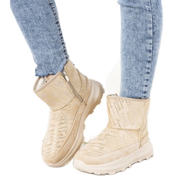 Ladies Crescent beige snestøvler