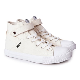 Sneakers High Big Star FF174140 Hvid ecru