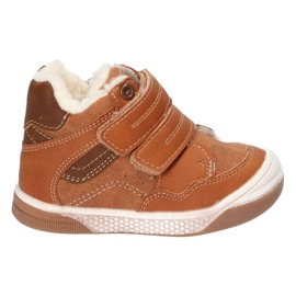Sportowe støvler med velcro American Club XD17 / 21 Camel brun gul
