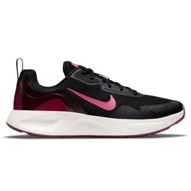 Nike Wearallday W CJ1677-011 sko sort lyserød
