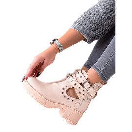 Bestelle Moderigtige arbejdere med rhinestones beige