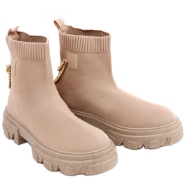 Strømper med kæde JX81P Khaki beige