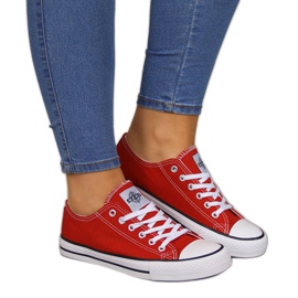 Lavtekstil sneakers NEWS W EVE8D rød marineblå