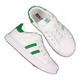 Velcro sportssko Big Star Jr GG374019 hvid brun