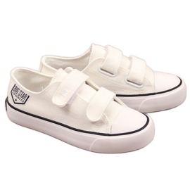 Lav sneakers med velcro Big Star Jr. FF374061 hvid