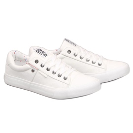 Low eco læder sneakers Big Star M GG174028 hvid
