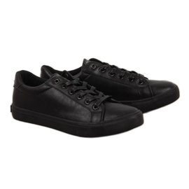 Lavt øko-læder Big Star M II174029 sorte sneakers
