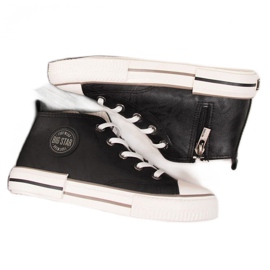 Sneakers i øko -læder Big Star Jr II374003 sort