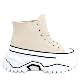 Corbel Beige sneakers med høj sål