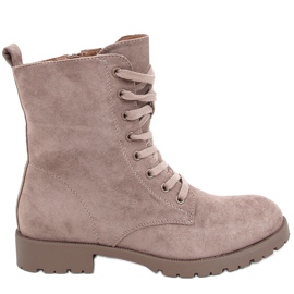 Snørearbejdere af Bente Khaki beige