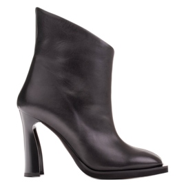 Marco Shoes Elegante støvler med syninger sort