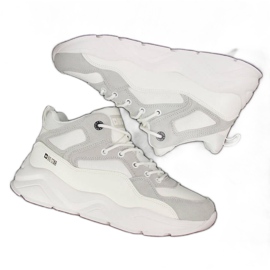 Sneakers på platformen Big Star W GG274643 hvid