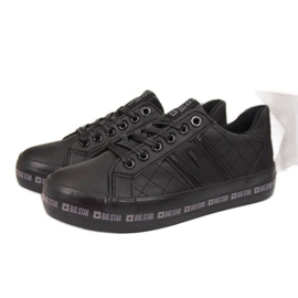 Sorte low-top sneakers på Big Star W II274070 platformen