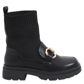 Tone Black sock øvre ankelstøvler sort