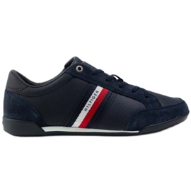 Sko Tommy Hilfiger Corporate Material Mix Læder M FM0FM03741 DW5 marine blå